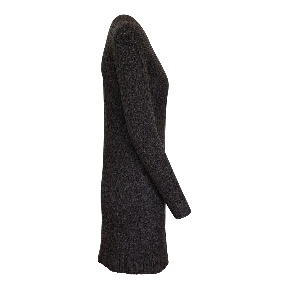 Weibliches Model mit CAMPS BAY Strickjacke in Chocolate Torte Melange
