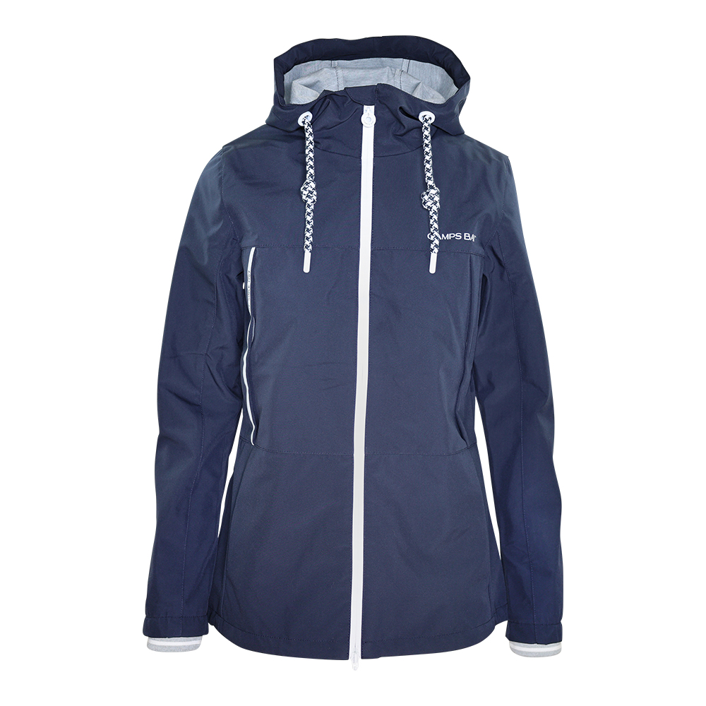 Weibliches Model mit CAMPS BAY Funktionsjacke in Night Sky