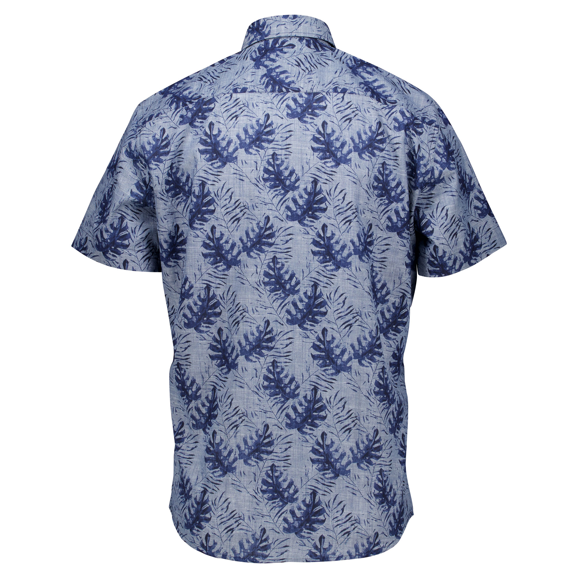 Männliches Model mit CAMPS BAY Kurzarm-Hemd in Navy
