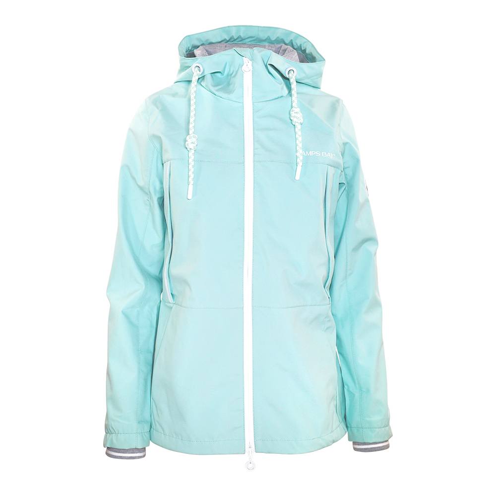 Weibliches Model mit CAMPS BAY Funktionsjacke in Harbour Grey