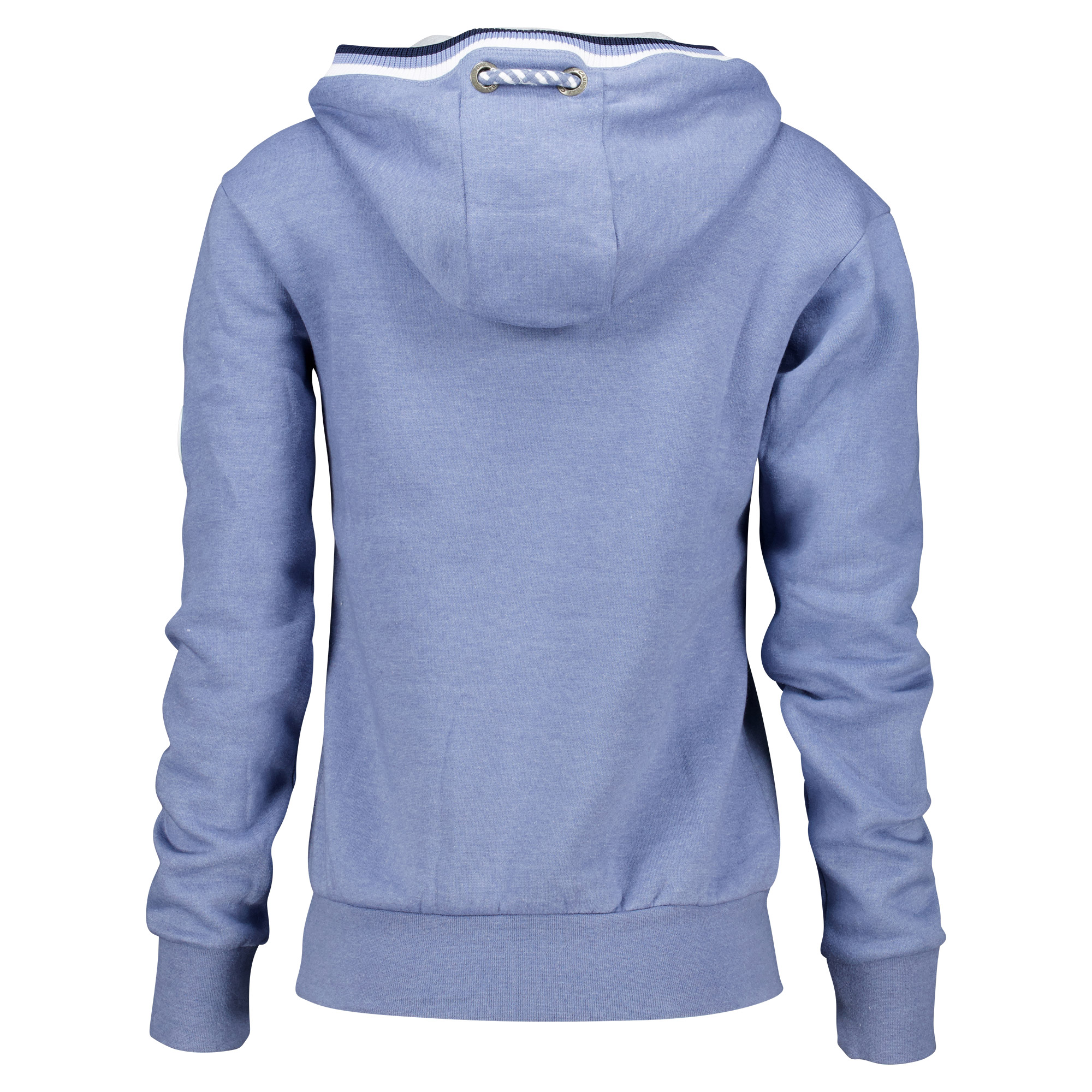 Weibliches Model mit CAMPS BAY Hoodie in Infinity