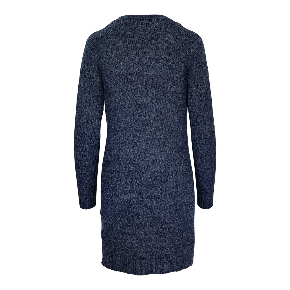 Weibliches Model mit CAMPS BAY Strickjacke in Night Sky Melange