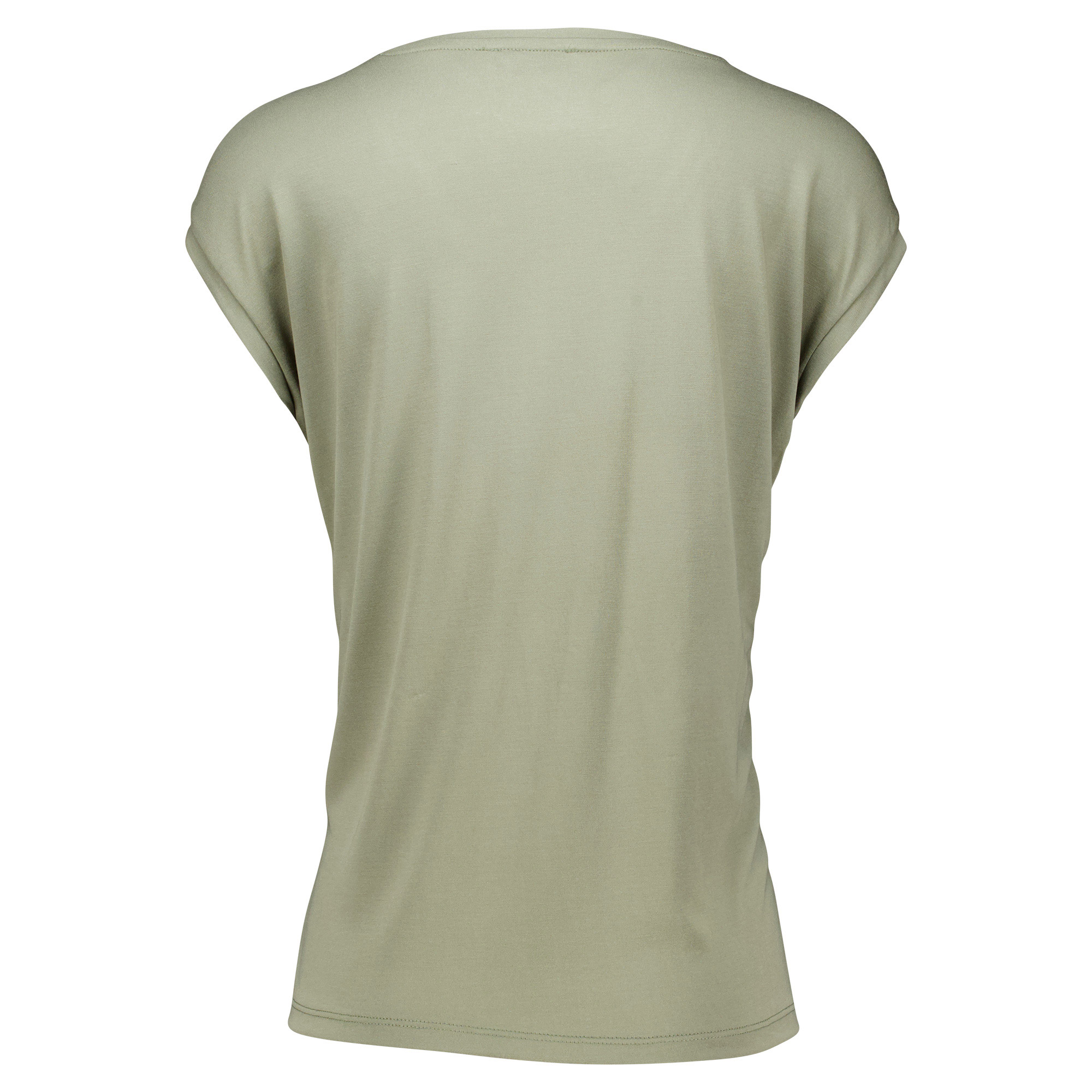 Weibliches Model mit Rock Your Day T-Shirt in Khaki