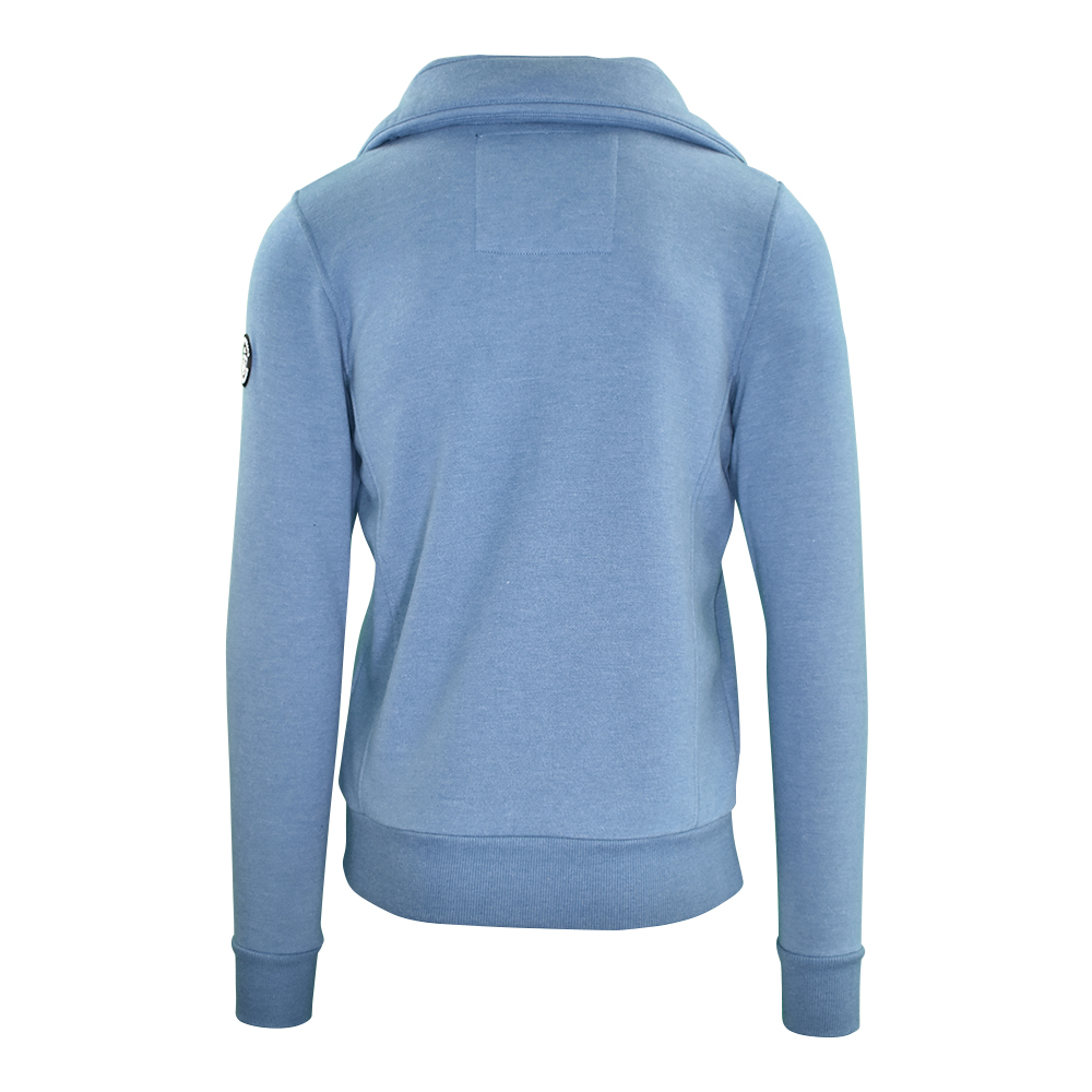 Männliches Model mit CAMPS BAY Sweatjacke in Blue Ashes Melange