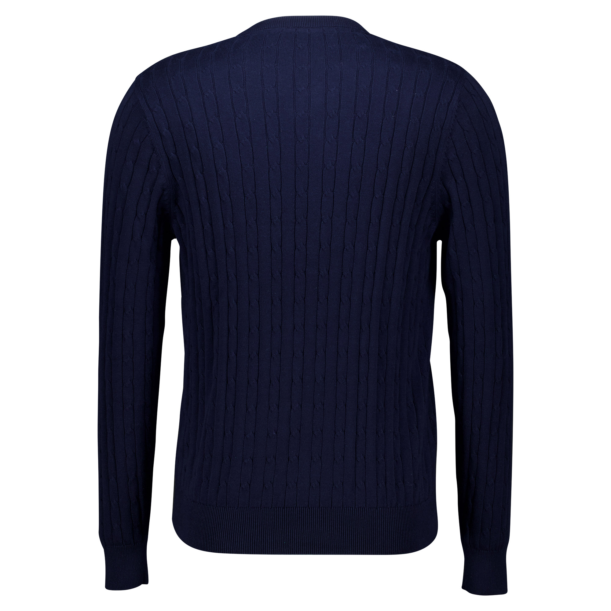 Männliches Model mit CAMPS BAY Strickpullover in Dk Blue