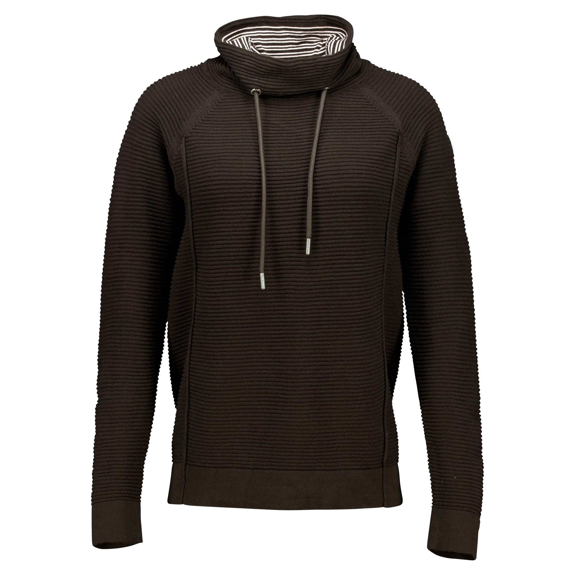 Weibliches Model mit CAMPS BAY Strickpullover in Chocolate Torte