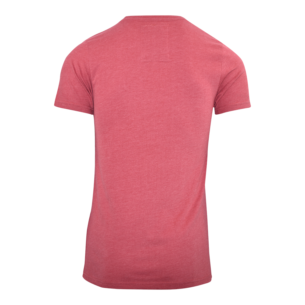 Männliches Model mit Björkvin T-Shirt in Red Melange