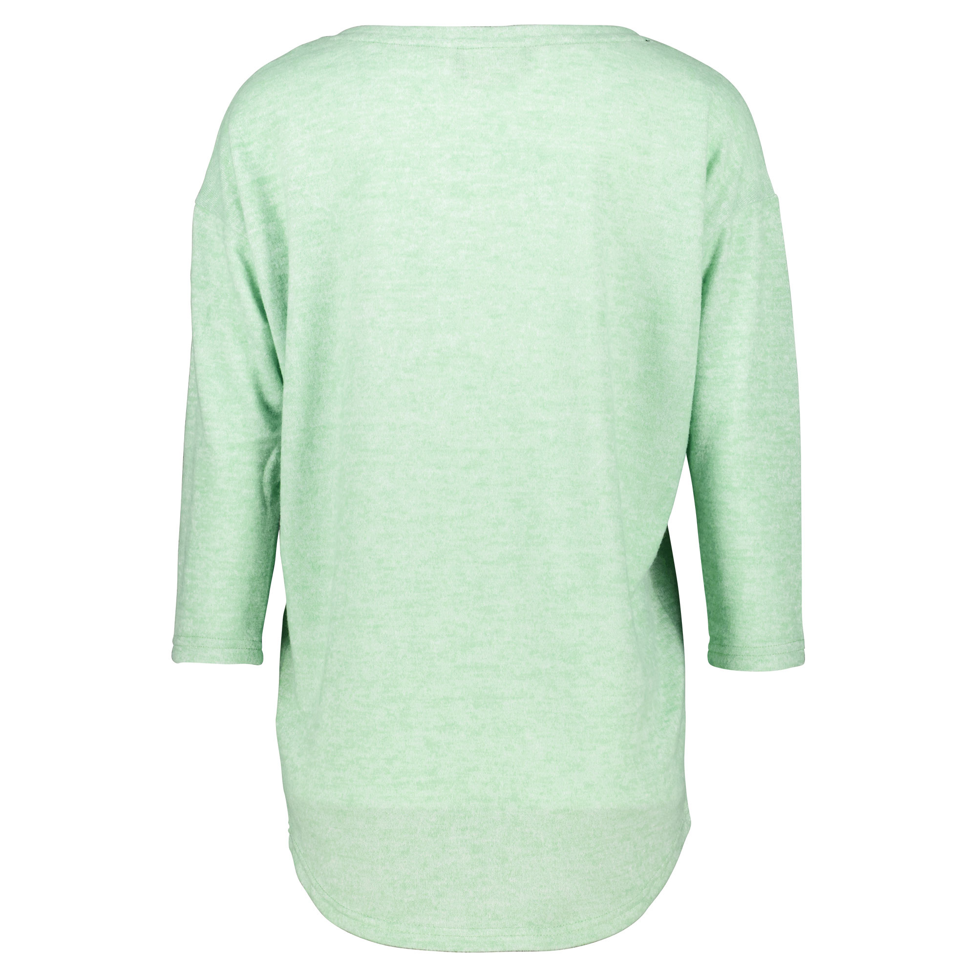 Weibliches Model mit CAMPS BAY Shirt in Fair Green Marl