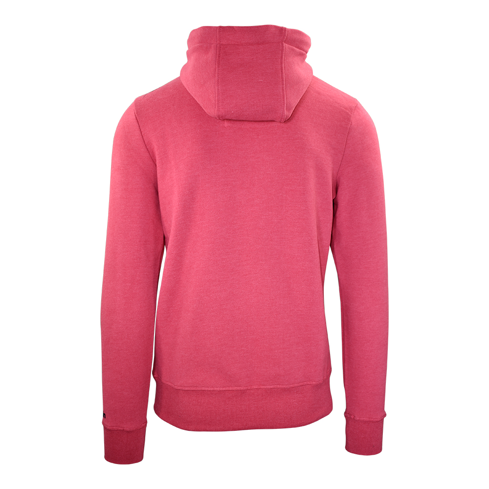 Männliches Model mit Björkvin Hoodie in Red Melange