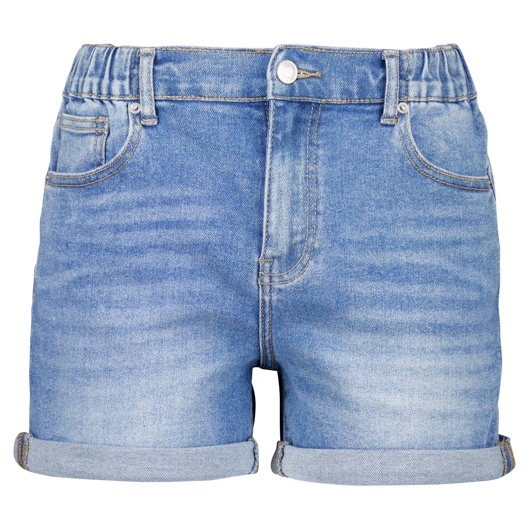 Weibliches Model mit Rock Your Day Jeans-Shorts 