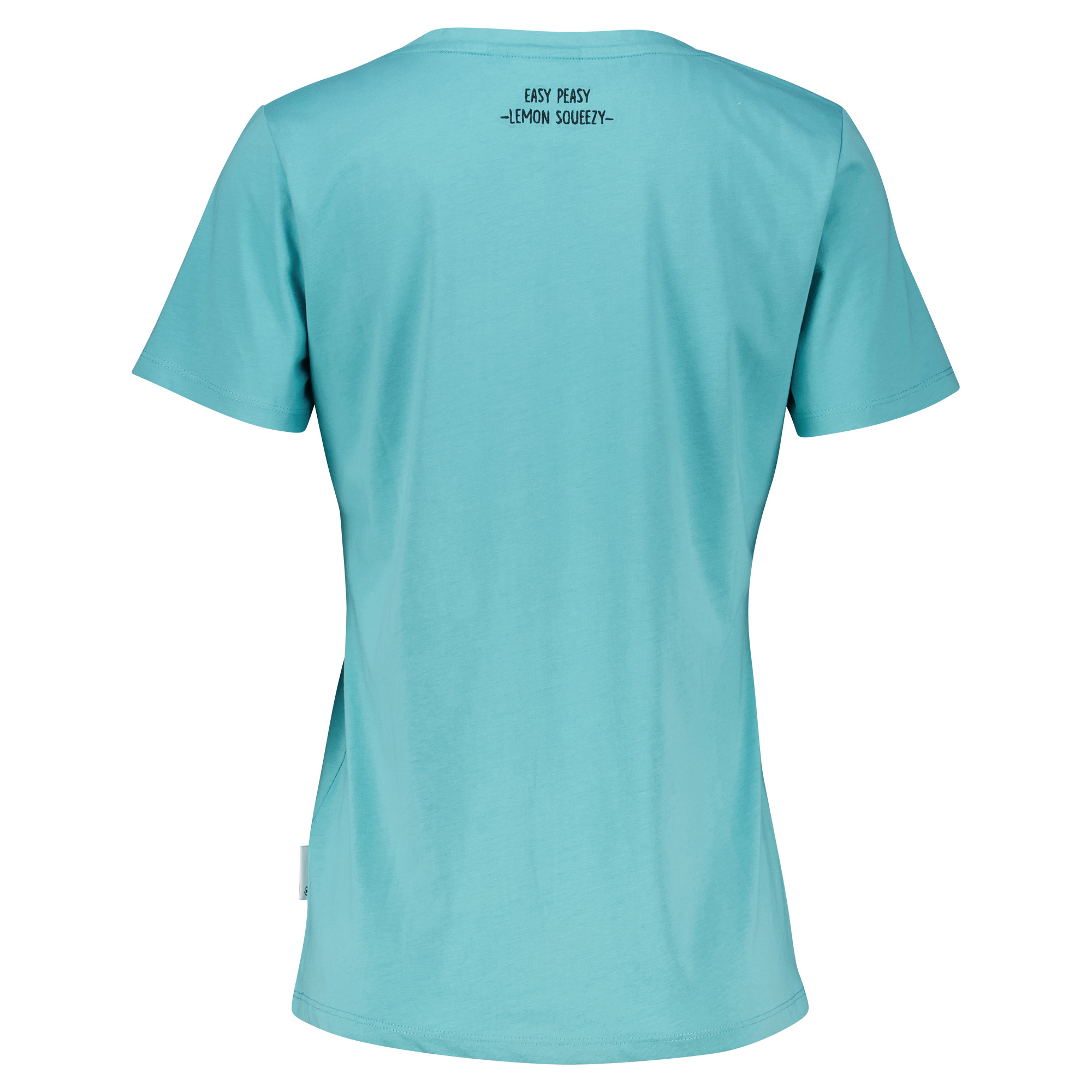 Weibliches Model mit ANKERBRAUT T-Shirt in Aqua Sea
