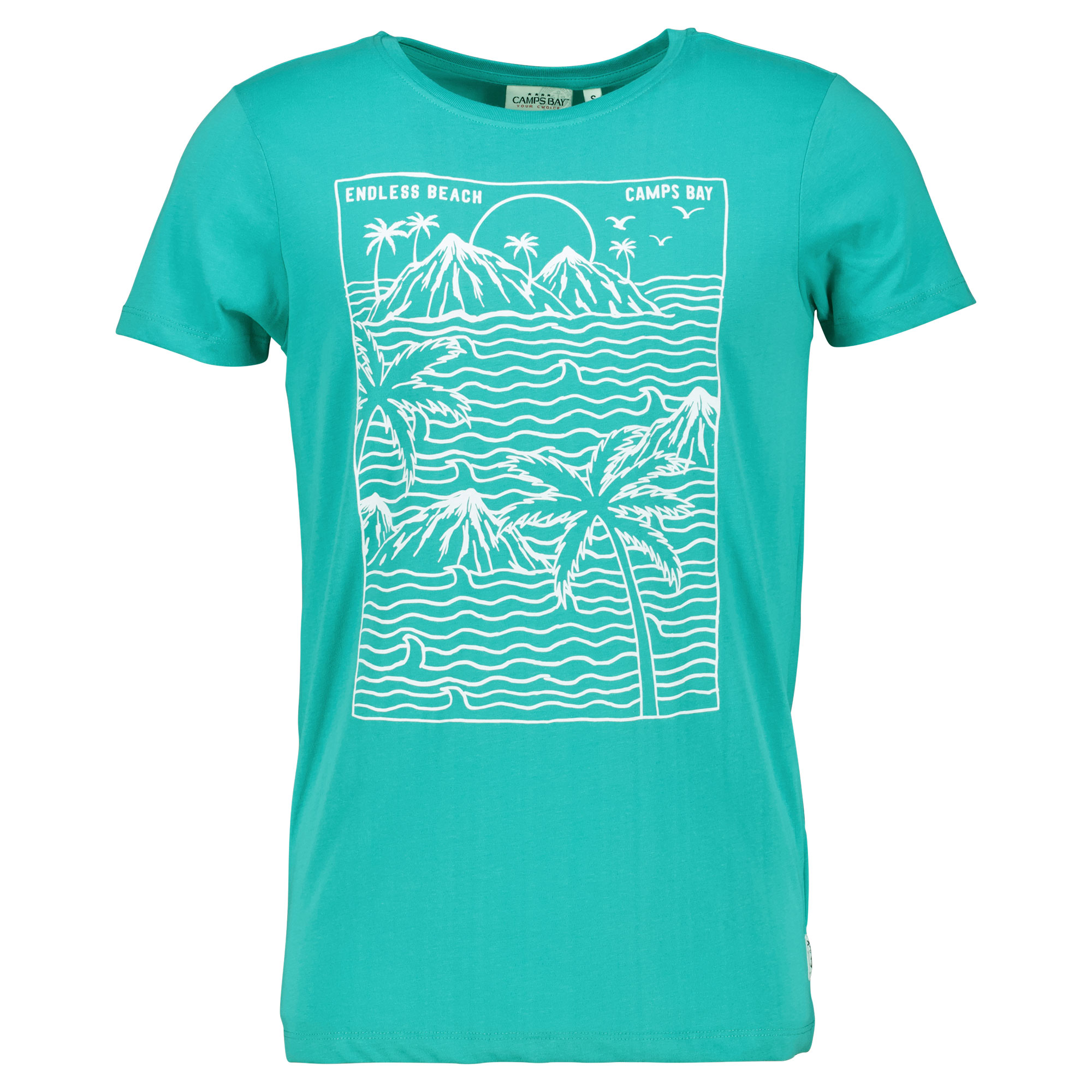 Männliches Model mit CAMPS BAY T-Shirt in Latigo Bay