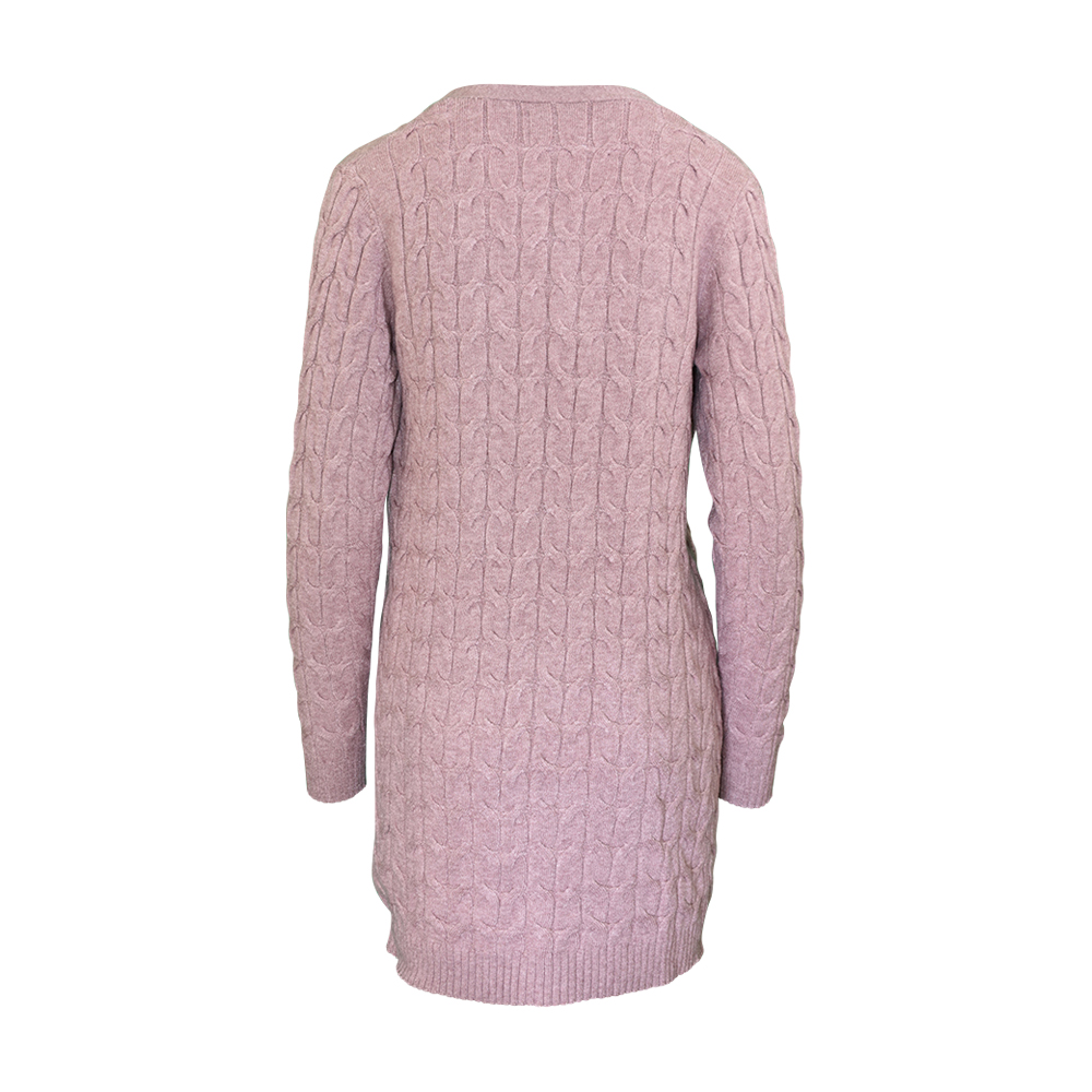 Weibliches Model mit CAMPS BAY Strickjacke in Old Rosé Melange