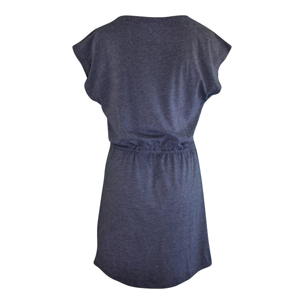 Weibliches Model mit CAMPS BAY Jerseykleid in Night Sky Melange