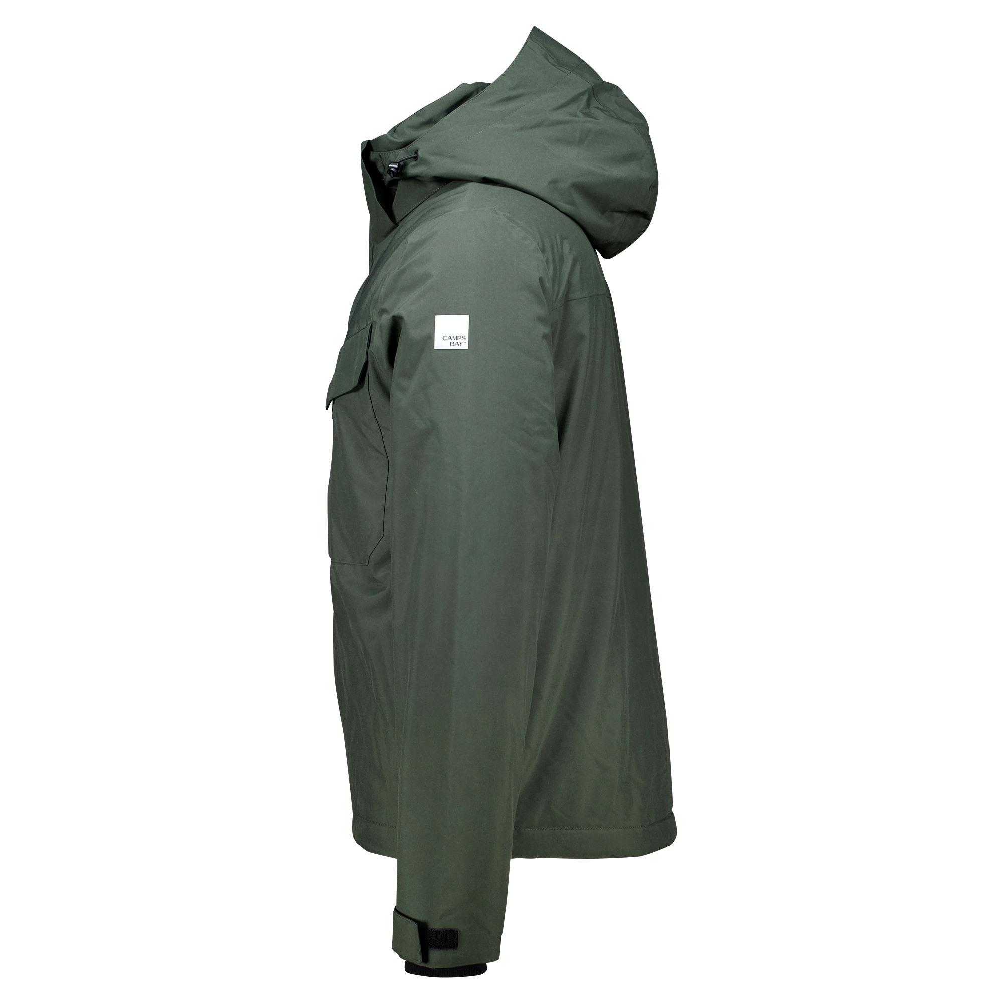 Männliches Model mit CAMPS BAY Funktionsjacke in Forest Green