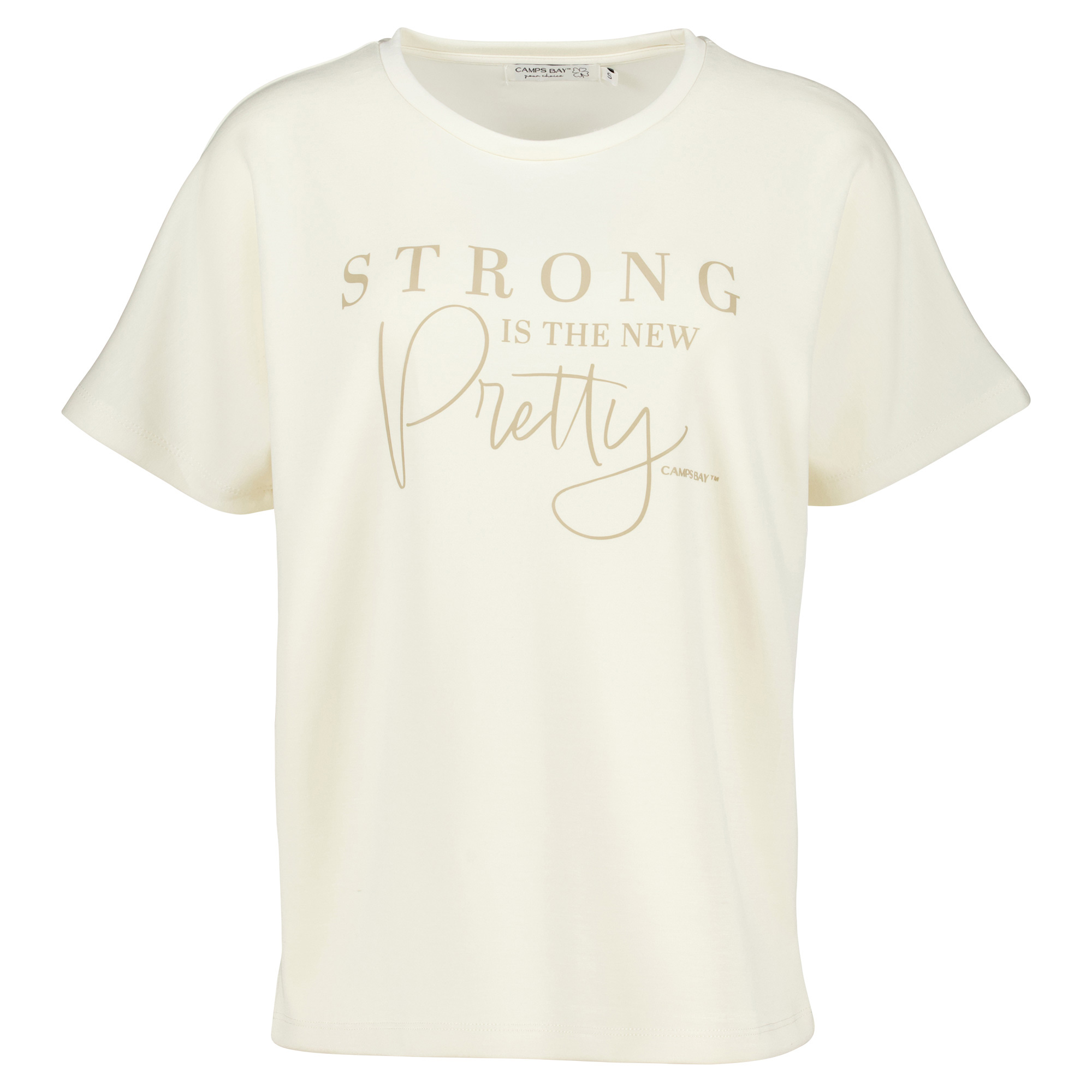 Weibliches Model mit CAMPS BAY Shirt in Cream