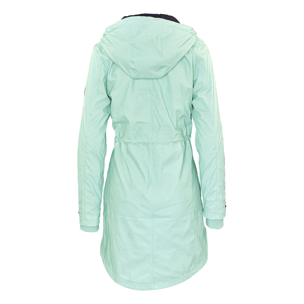 Weibliches Model mit CAMPS BAY Regenjacke in Harbour Grey
