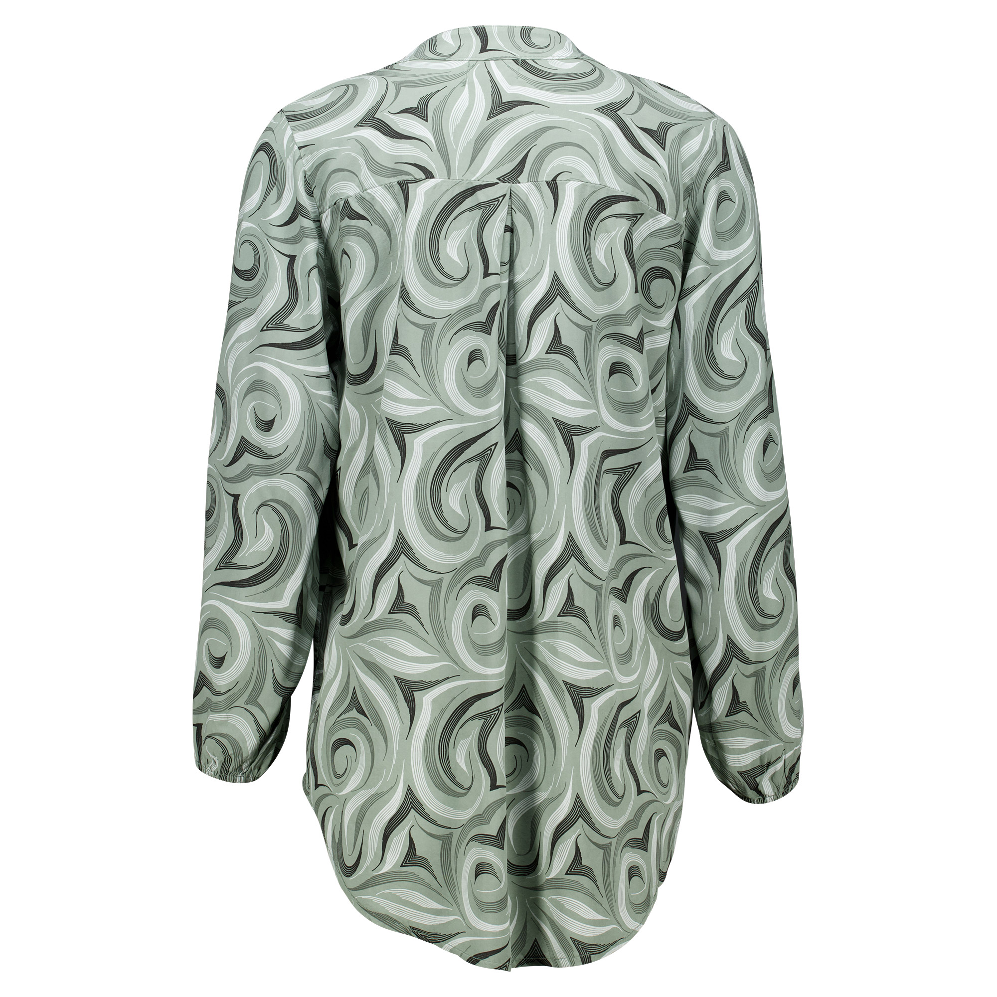 Weibliches Model mit Küstenzauber Bluse in Khaki