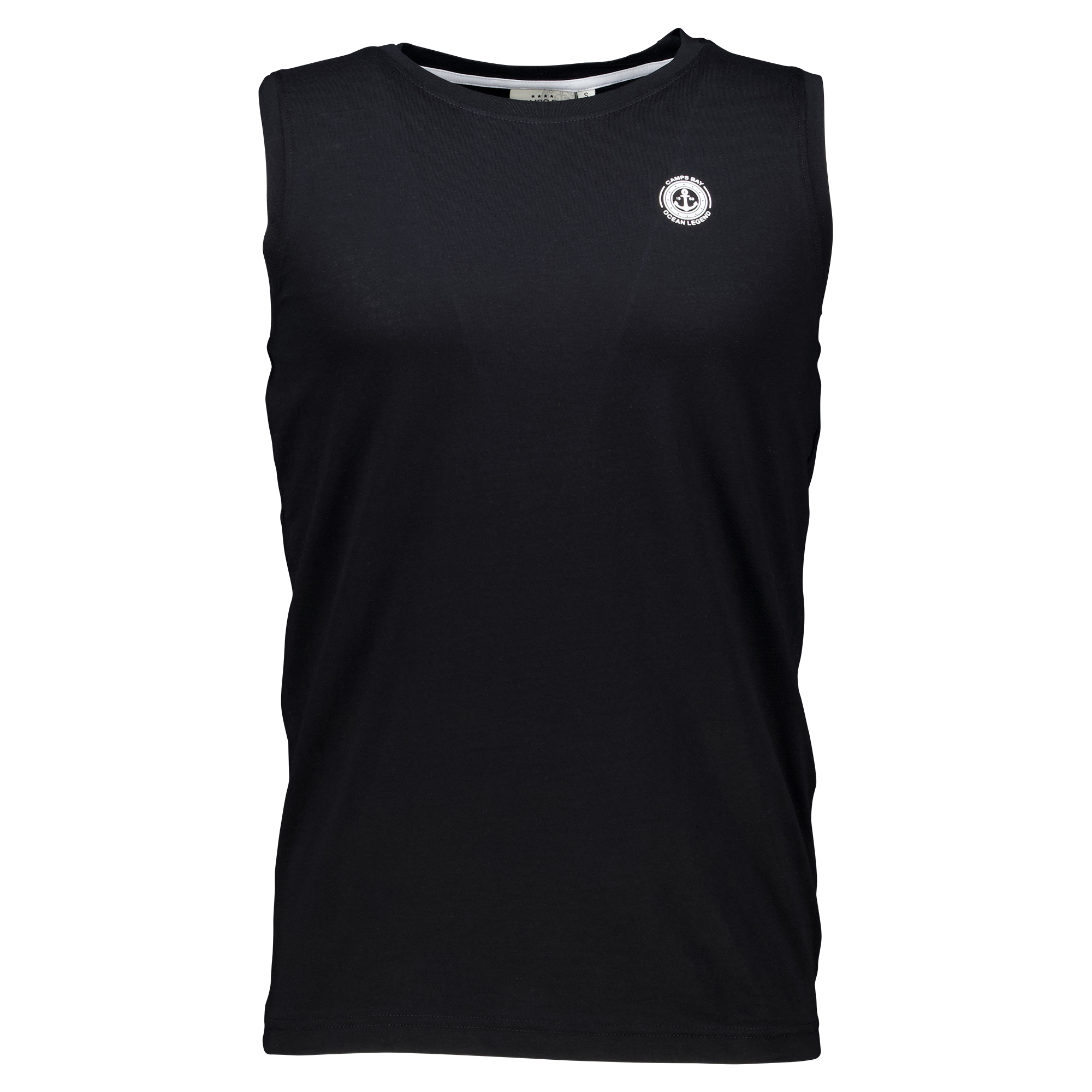Männliches Model mit CAMPS BAY Tanktop in Schwarz